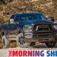 A Ram 2500 pickup truck atop a gravel hill